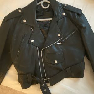Vintage Wilson Leather Motorcycle Biker Jacket